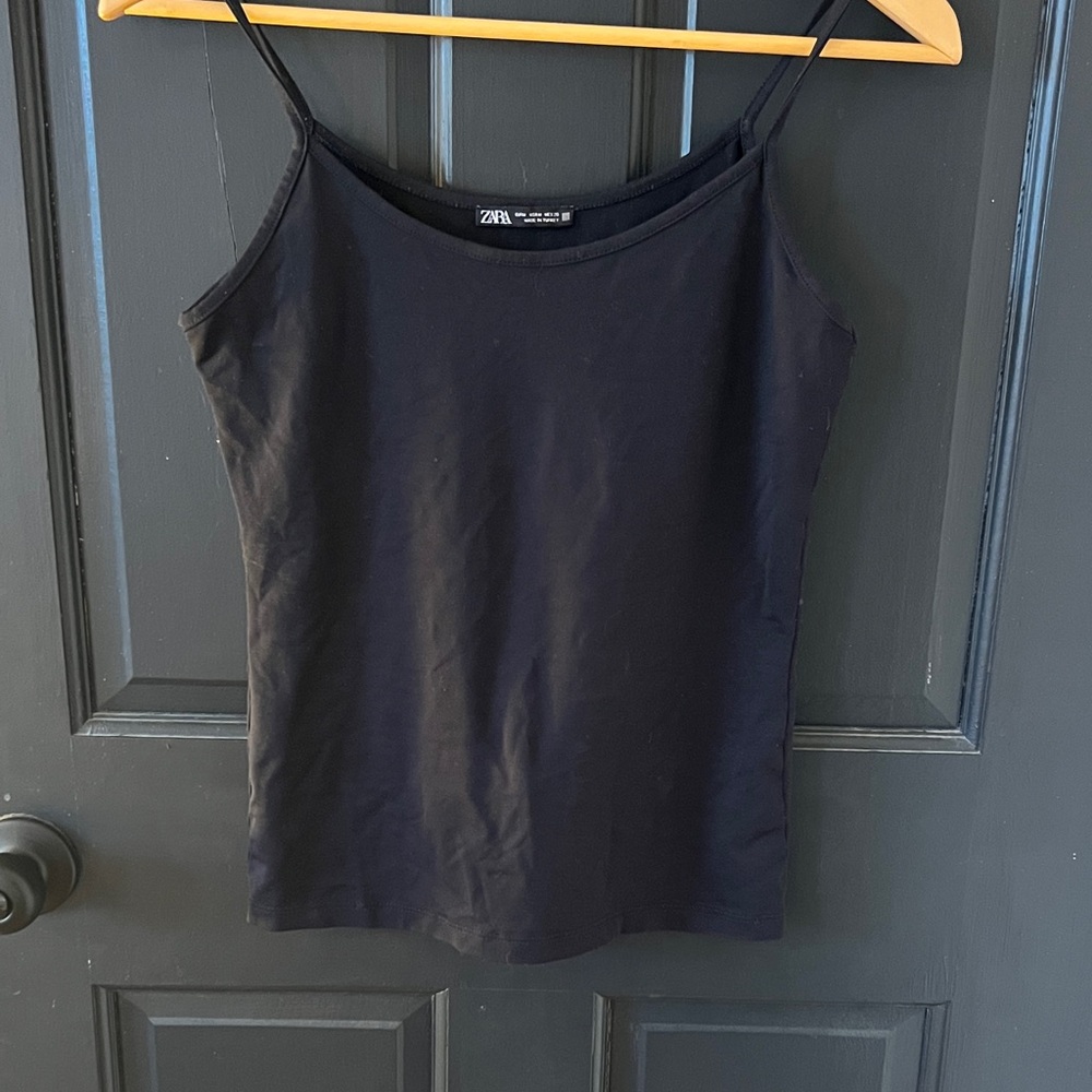 Zara Classic Black Camisole Top